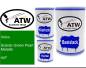 Preview: Volvo, Scarab Green Pearl Metallic, 447: 500ml Lackdose + 500ml Klarlack + 250ml Härter - Set, von ATW Autoteile West.